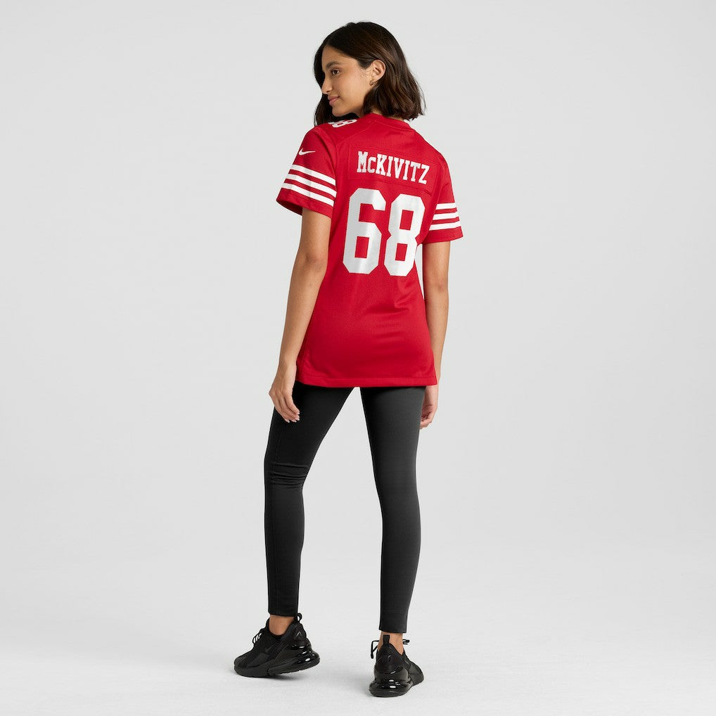 Colton McKivitz San Francisco 49ers Women's Team Game Jersey Scarlet | Nike for Sale