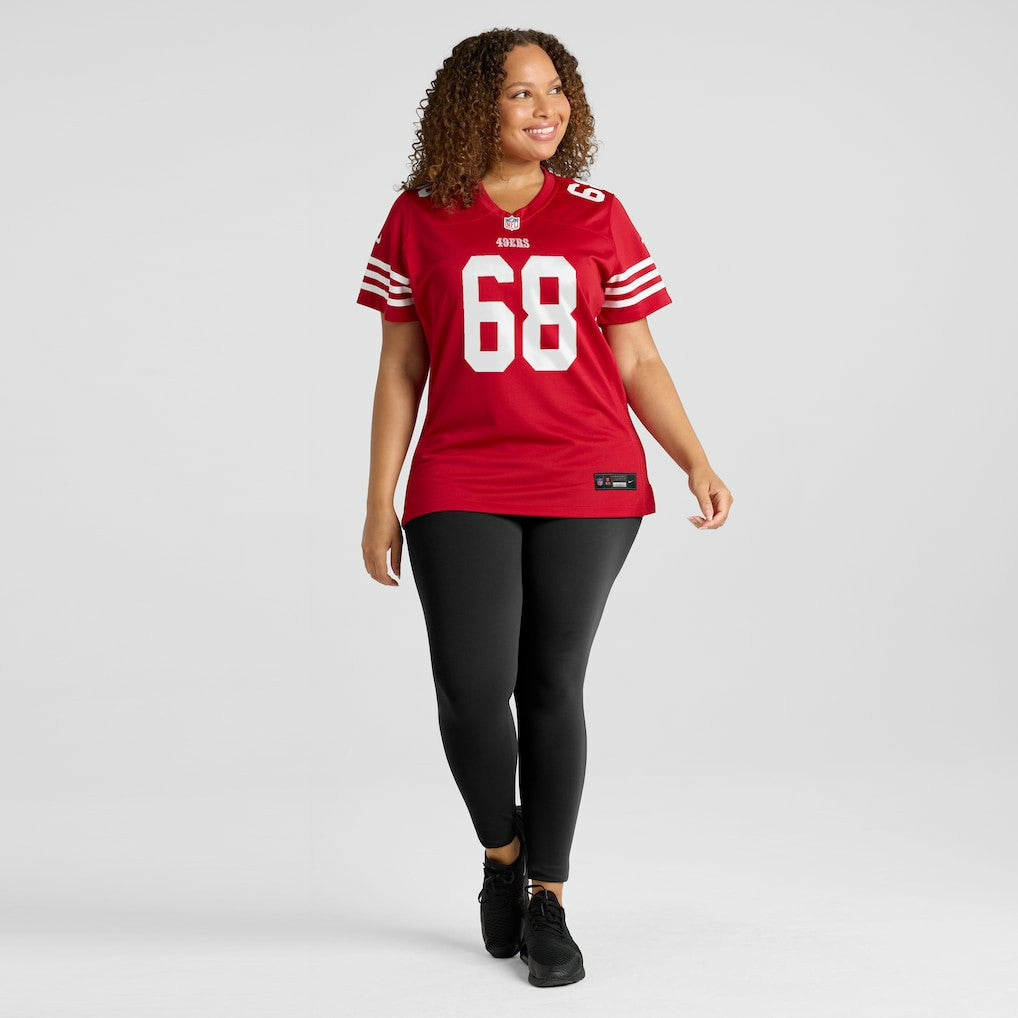 Colton McKivitz San Francisco 49ers Women's Team Game Jersey Scarlet | Nike for Sale