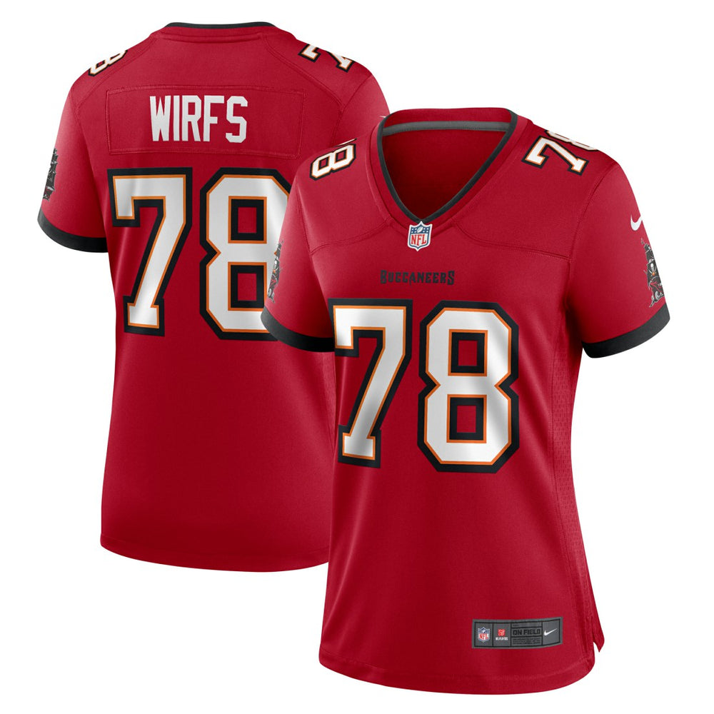 Tristan Wirfs Tampa Bay Buccaneers Women's Team Game Jersey Red | Nike for Sale