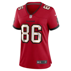 Evan Deckers Tampa Bay Buccaneers Women's Team Game Jersey Red | Nike for Sale