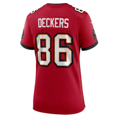 Evan Deckers Tampa Bay Buccaneers Women's Team Game Jersey Red | Nike for Sale