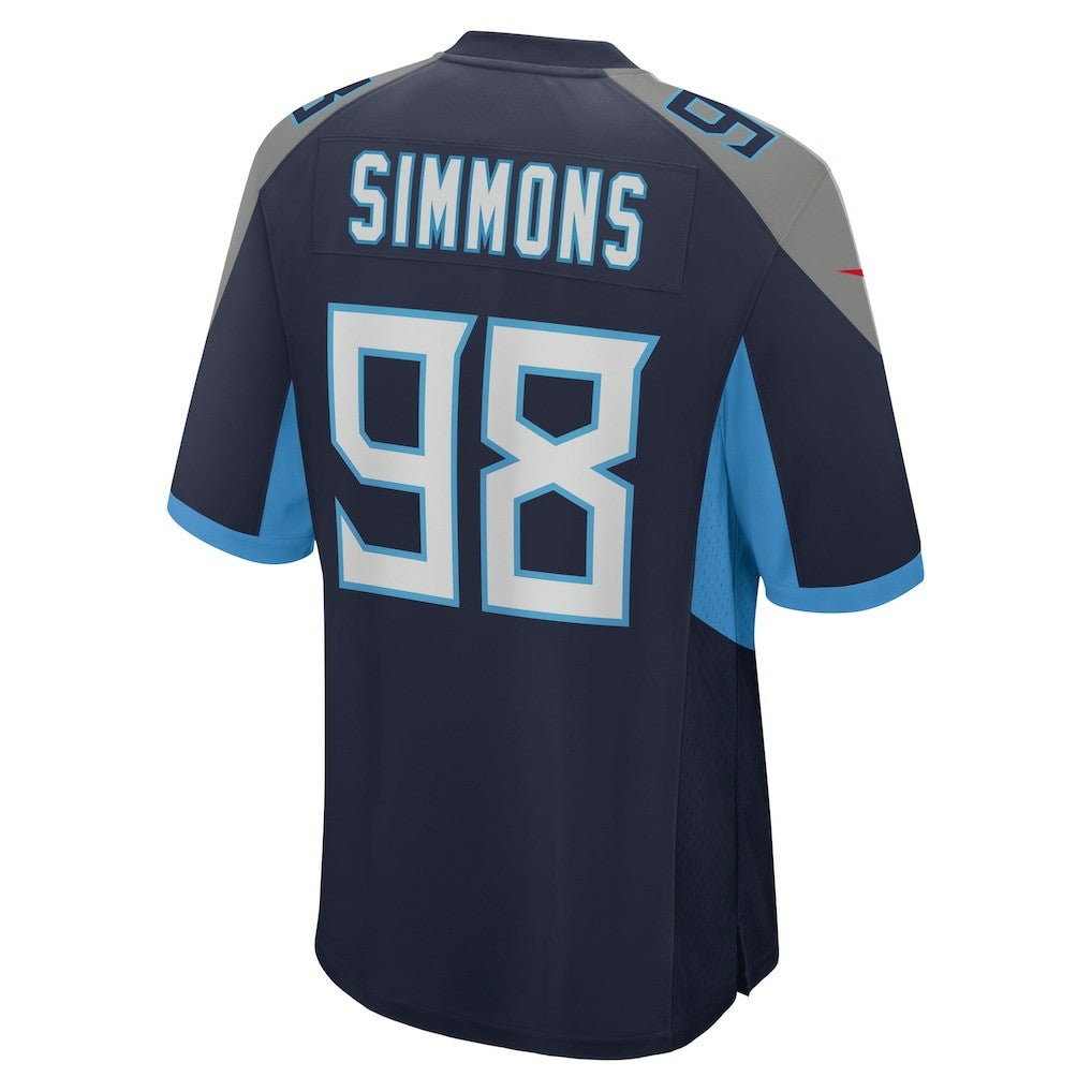 Jeffery Simmons Tennessee Titans Game Jersey Navy | Nike for Sale