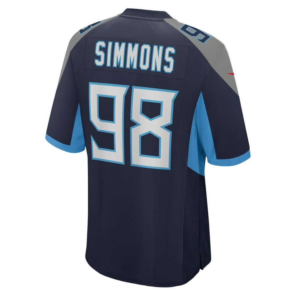 Jeffery Simmons Tennessee Titans Game Jersey Navy | Nike for Sale