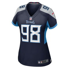Jeffery Simmons Tennessee Titans Women's Alternate Game Jersey Navy | Nike for Sale