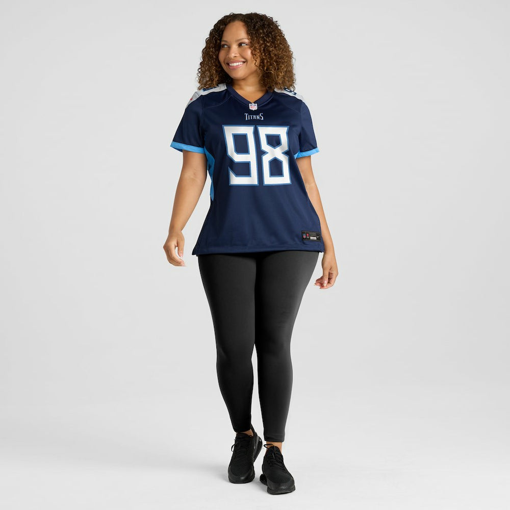 Jeffery Simmons Tennessee Titans Women's Alternate Game Jersey Navy | Nike for Sale