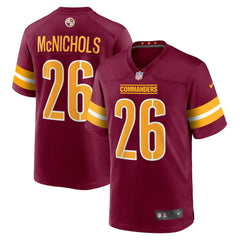 Jeremy McNichols Washington Commanders Game Jersey Burgundy | Nike for Sale