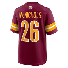 Jeremy McNichols Washington Commanders Game Jersey Burgundy | Nike for Sale