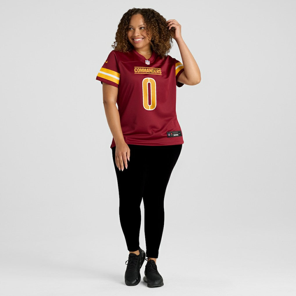 Mike Sainristil Washington Commanders Women's Team Game Jersey Burgundy | Nike for Sale