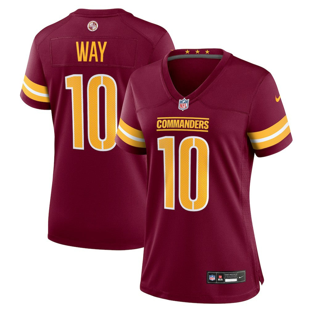 Tress Way Washington Commanders Women's Team Game Jersey Burgundy | Nike for Sale