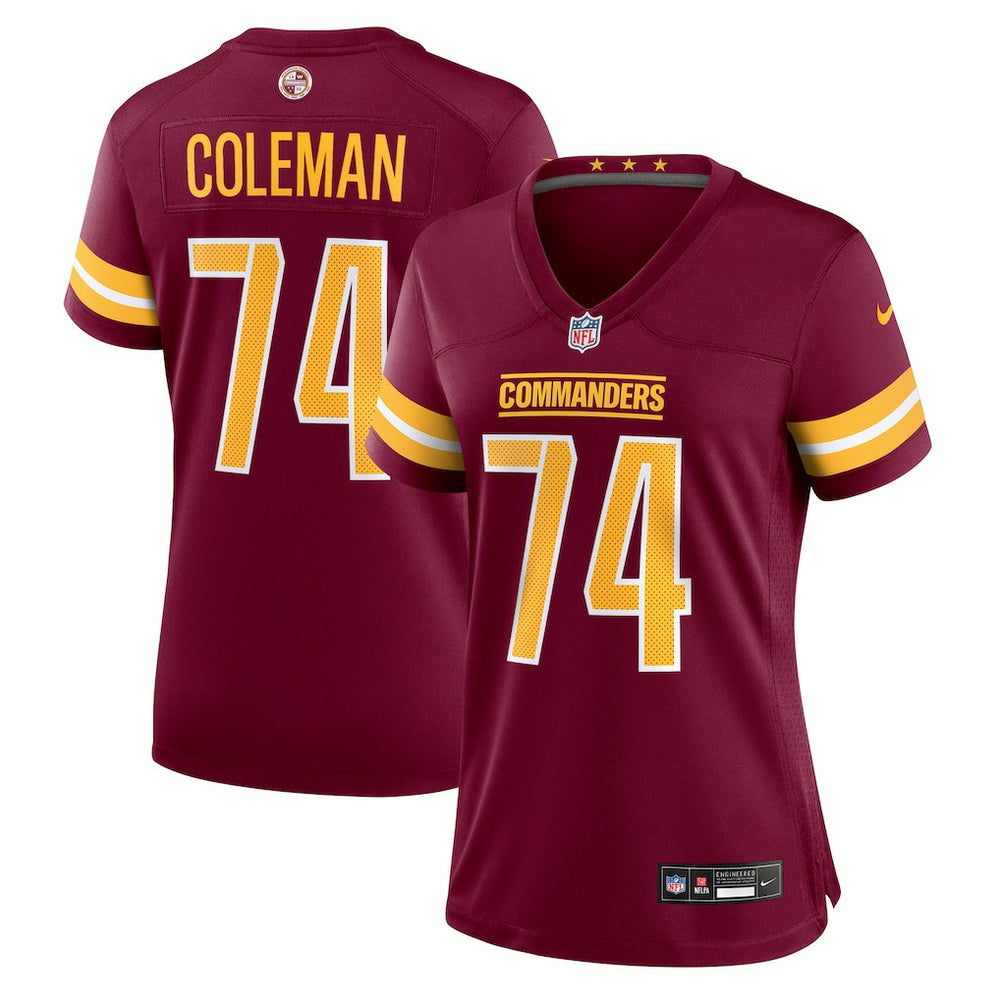 Brandon Coleman Washington Commanders Women's Team Game Jersey Burgundy | Nike for Sale