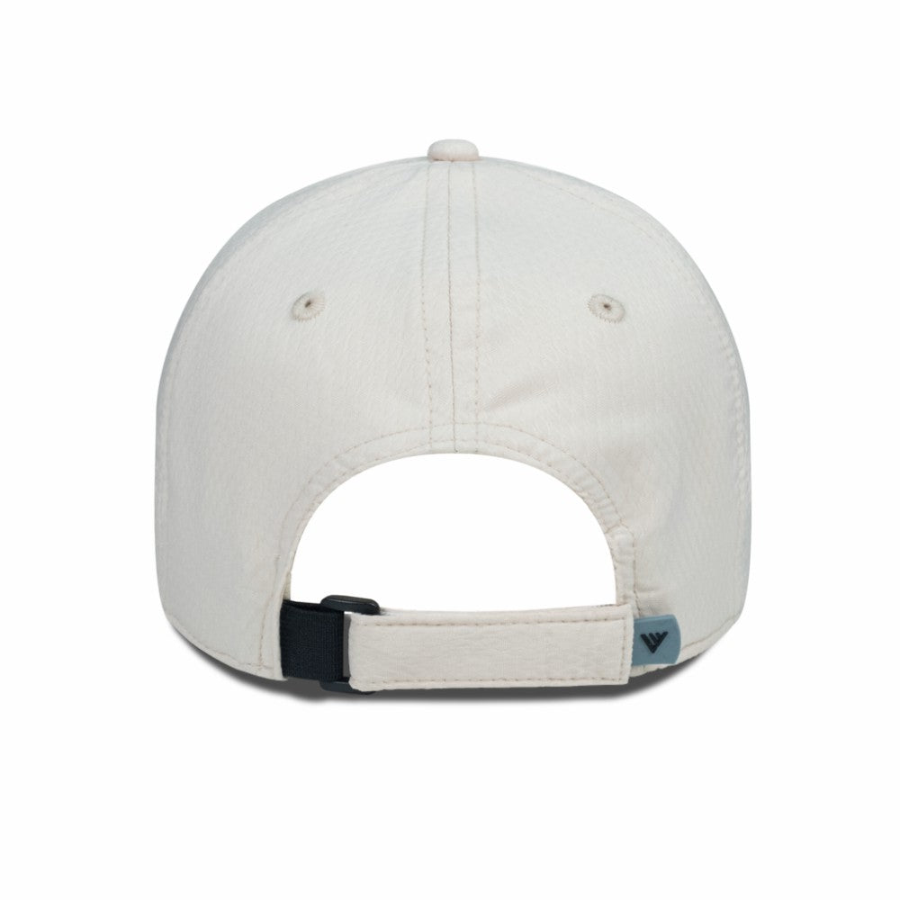 New York Islanders Men's Levelwear Faux Leather Patch Unstructured Adjustable Hat - Cream - NHL