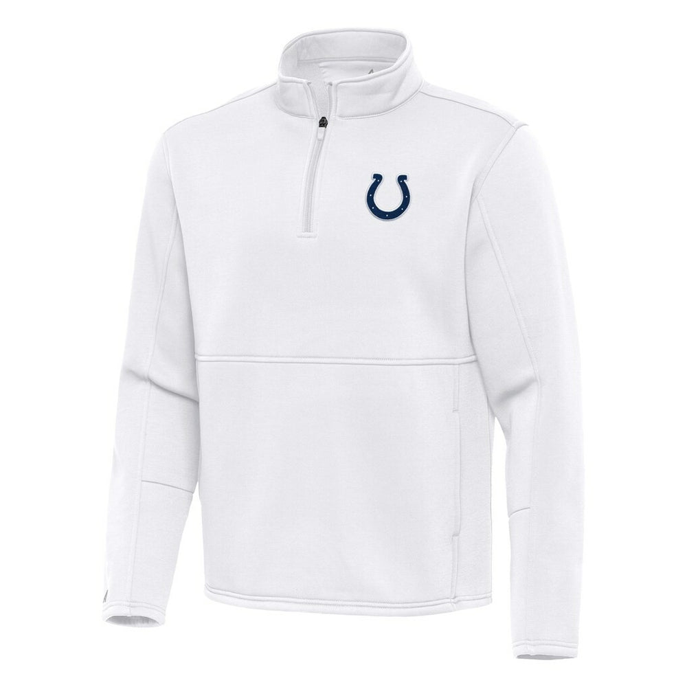 Indianapolis Colts Antigua Twist Quarter-Zip Pullover Jacket White | NFL