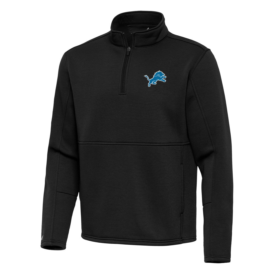 Detroit Lions Antigua Twist Quarter-Zip Pullover Jacket Black | NFL