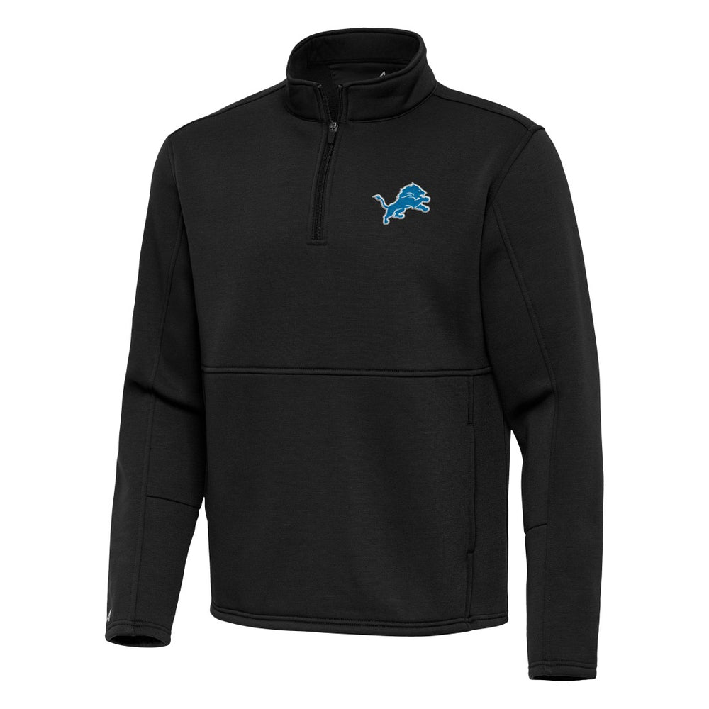 Detroit Lions Antigua Twist Quarter-Zip Pullover Jacket Black | NFL