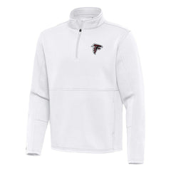 Atlanta Falcons Antigua Twist Quarter-Zip Pullover Jacket White | NFL
