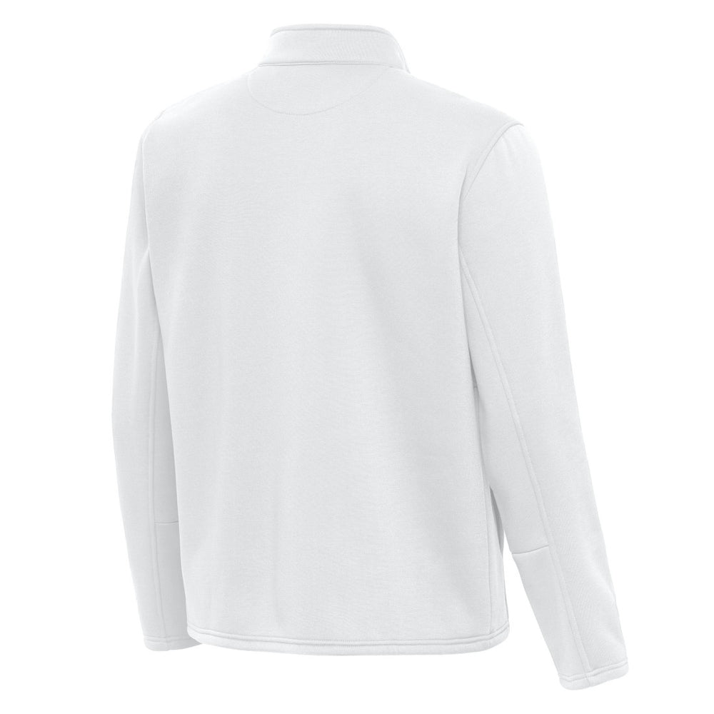 Green Bay Packers Antigua Twist Quarter-Zip Pullover Jacket White | NFL