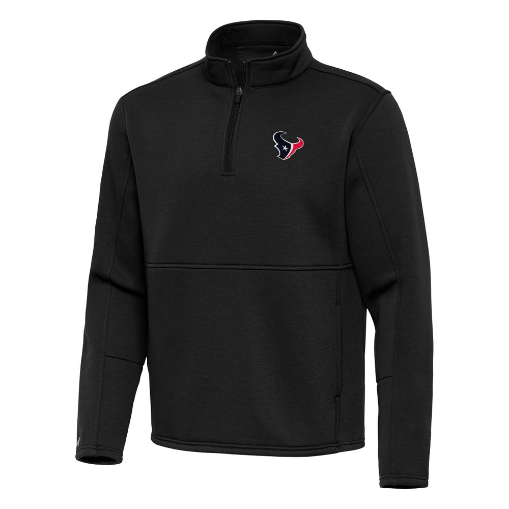 Houston Texans Antigua Twist Quarter-Zip Pullover Jacket Black | NFL