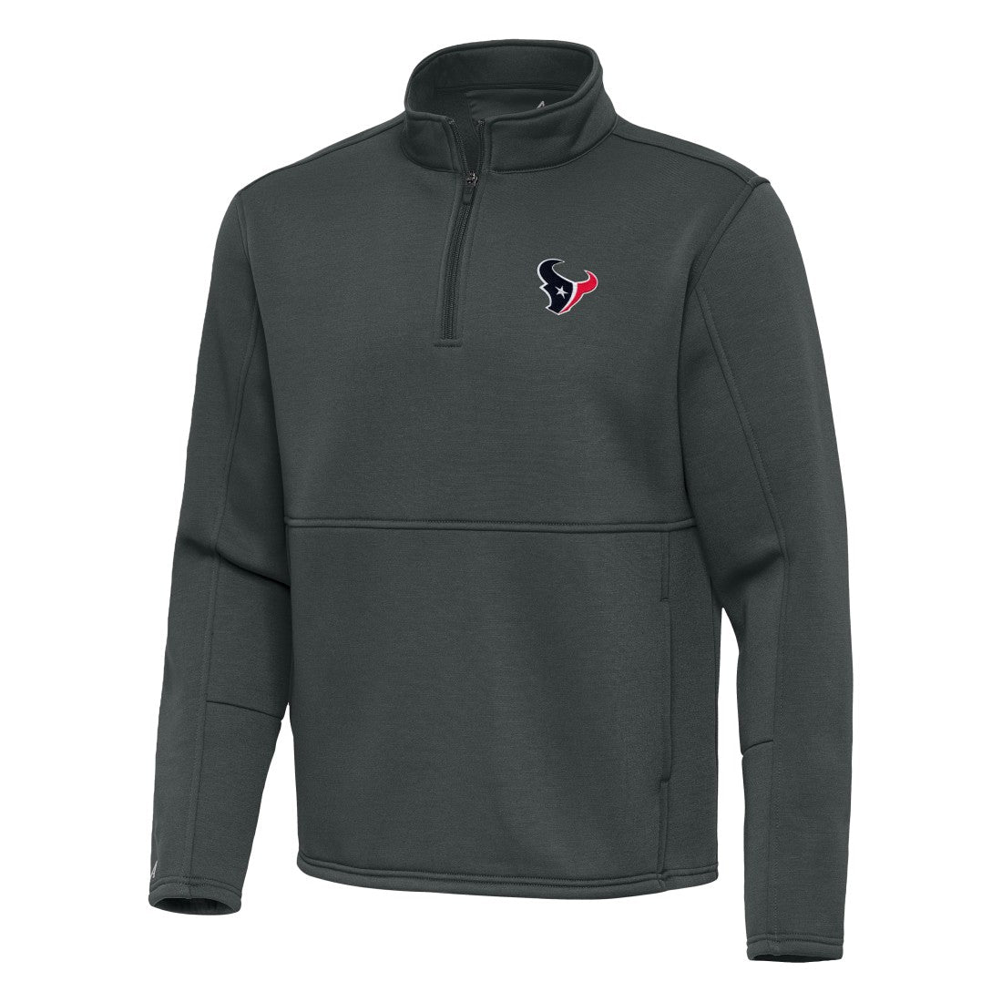 Houston Texans Antigua Twist Quarter-Zip Pullover Jacket Pewter | NFL