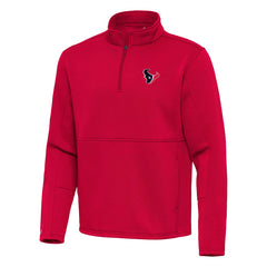 Houston Texans Antigua Twist Quarter-Zip Pullover Jacket Red | NFL