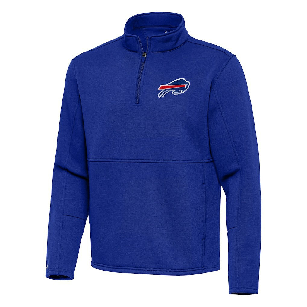 Buffalo Bills Antigua Twist Quarter-Zip Pullover Jacket Royal | NFL