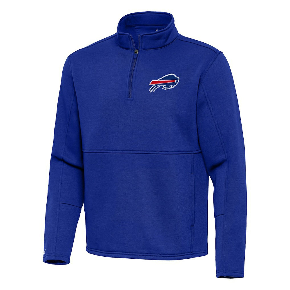 Buffalo Bills Antigua Twist Quarter-Zip Pullover Jacket Royal | NFL