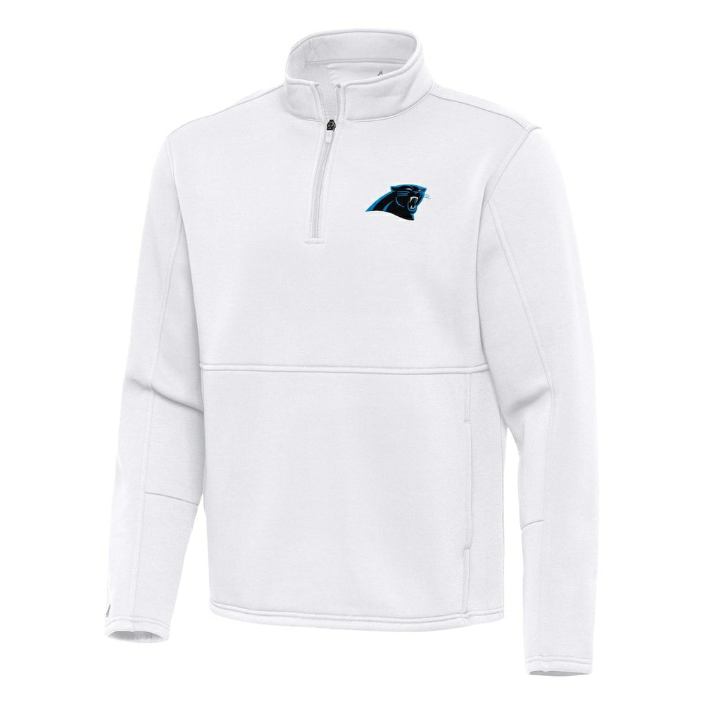 Carolina Panthers Antigua Twist Quarter-Zip Pullover Jacket White | NFL
