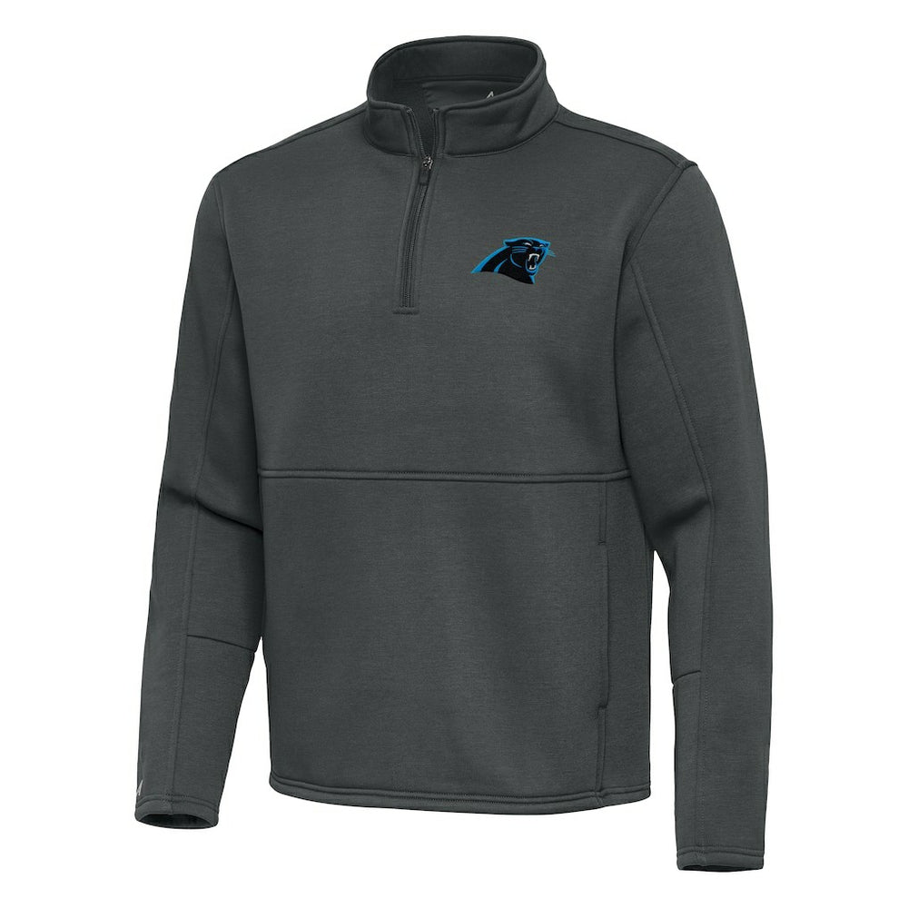 Carolina Panthers Antigua Twist Quarter-Zip Pullover Jacket Pewter | NFL