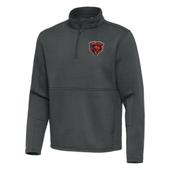 Chicago Bears Antigua Twist Quarter-Zip Pullover Jacket Pewter | NFL