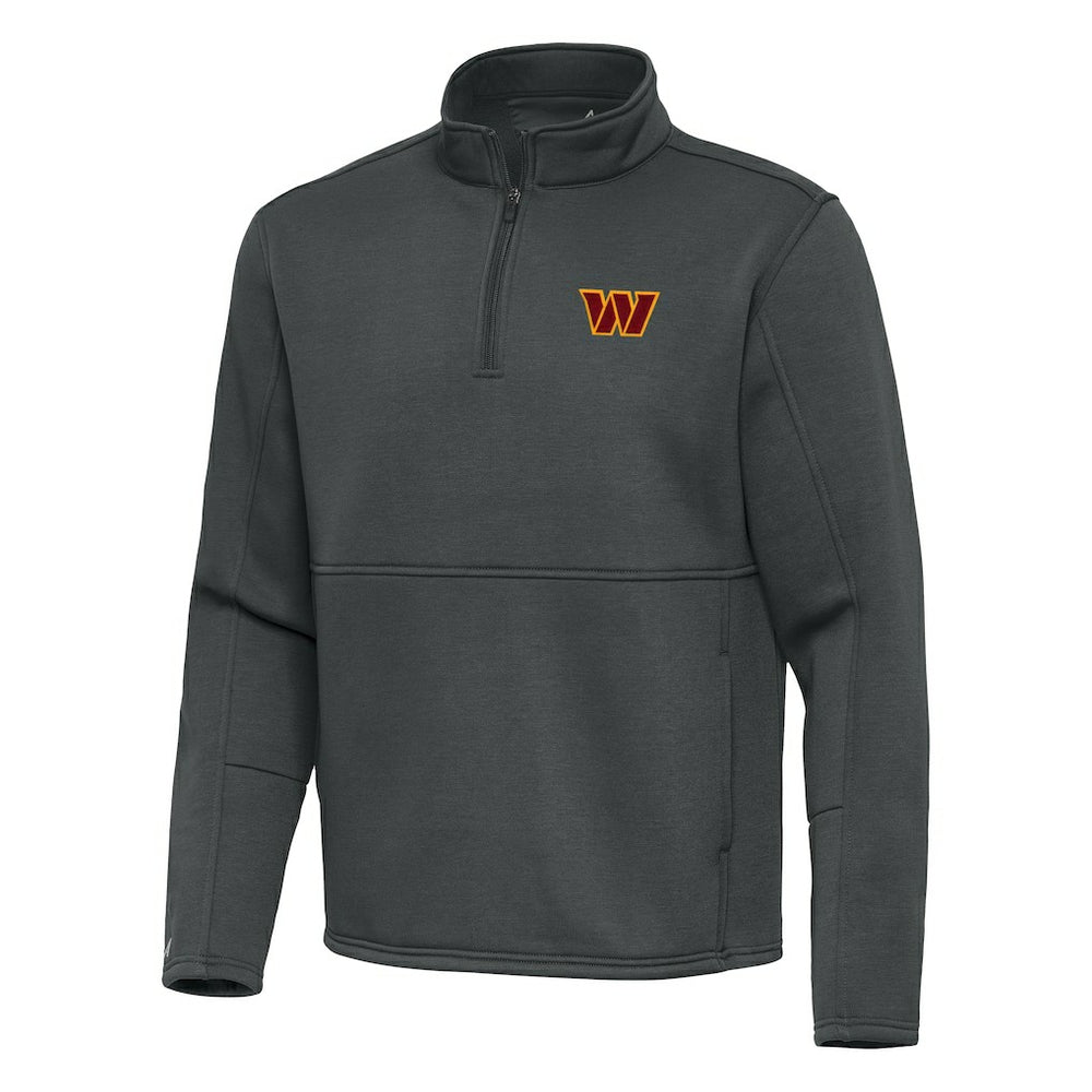 Washington Commanders Antigua Twist Quarter-Zip Pullover Jacket Pewter | NFL