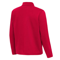 New England Patriots Antigua Twist Quarter-Zip Pullover Jacket Red | NFL