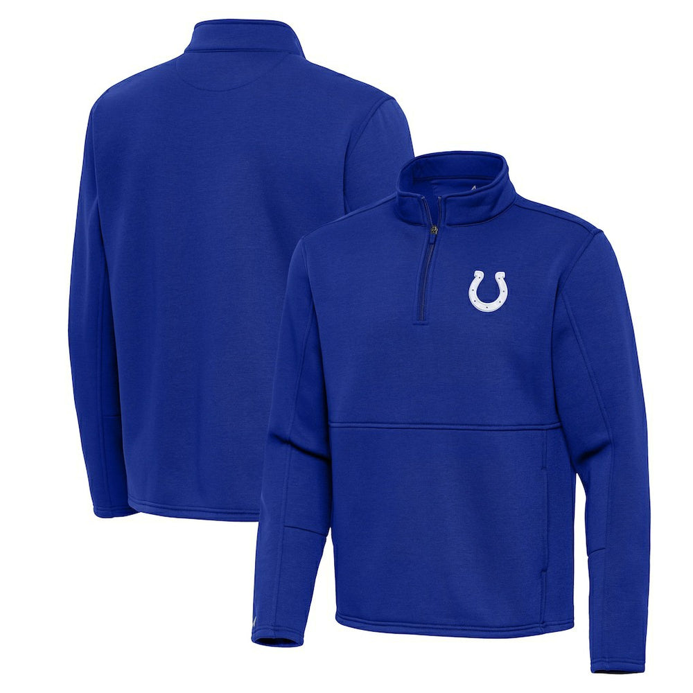 Indianapolis Colts Antigua Twist Quarter-Zip Pullover Jacket Royal | NFL