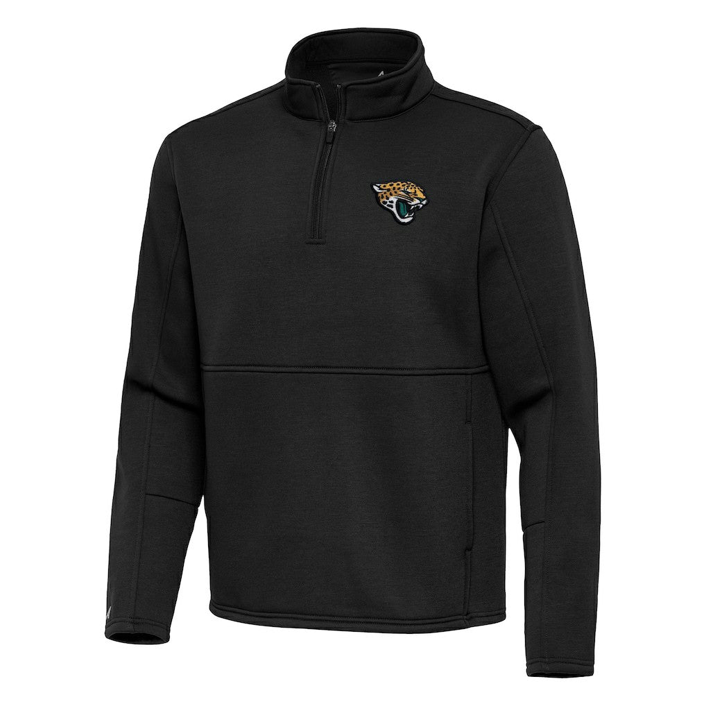 Jacksonville Jaguars Antigua Twist Quarter-Zip Pullover Jacket Black | NFL