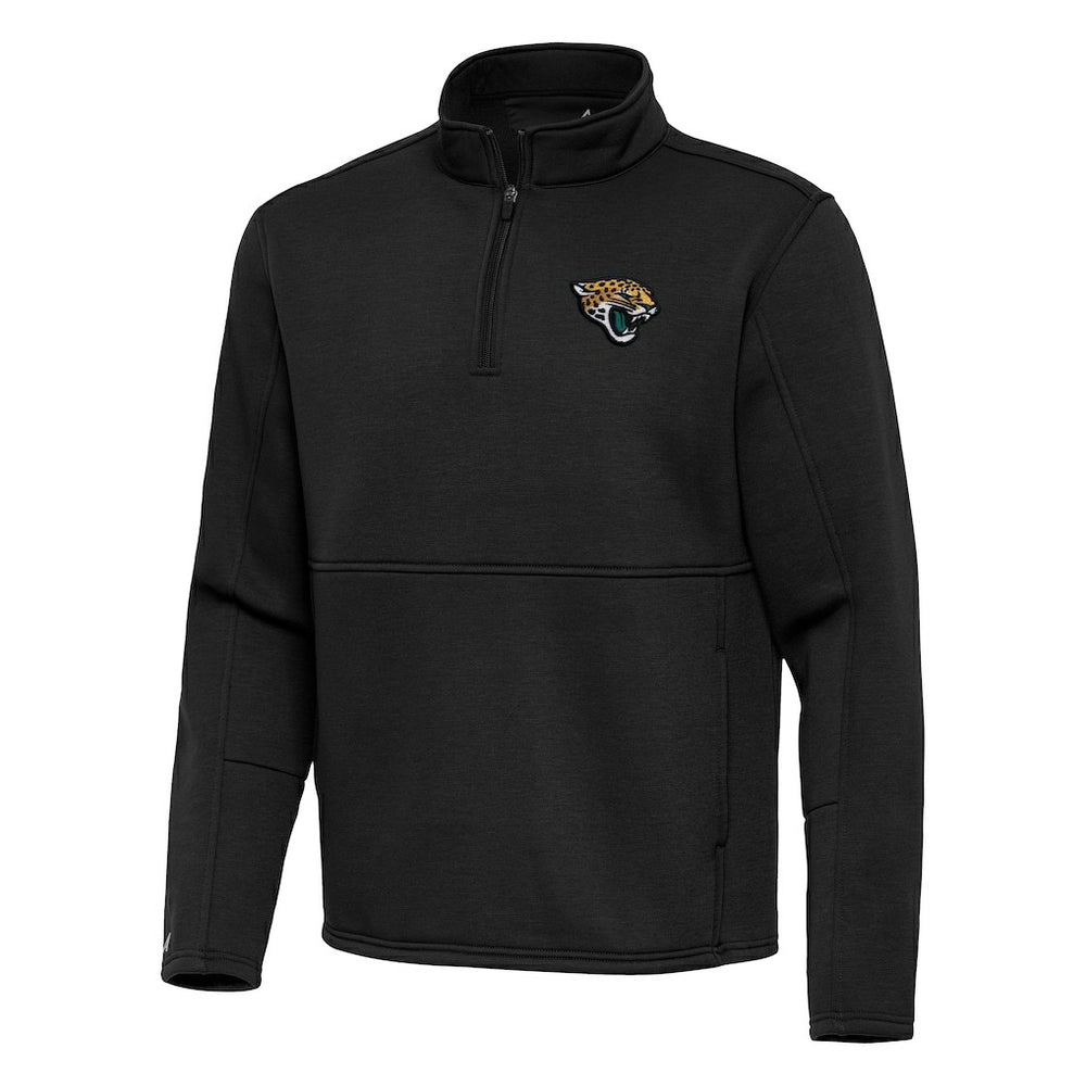 Jacksonville Jaguars Antigua Twist Quarter-Zip Pullover Jacket Black | NFL