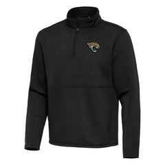Jacksonville Jaguars Antigua Twist Quarter-Zip Pullover Jacket Black | NFL