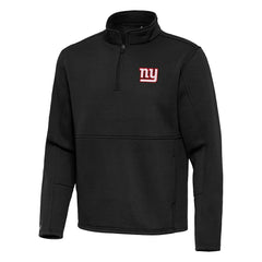 New York Giants Antigua Twist Quarter-Zip Pullover Jacket Black | NFL