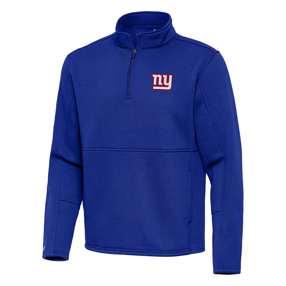 New York Giants Antigua Twist Quarter-Zip Pullover Jacket Royal | NFL