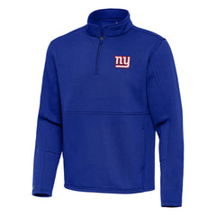 New York Giants Antigua Twist Quarter-Zip Pullover Jacket Royal | NFL