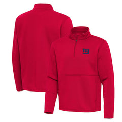 New York Giants Antigua Twist Quarter-Zip Pullover Jacket Red | NFL
