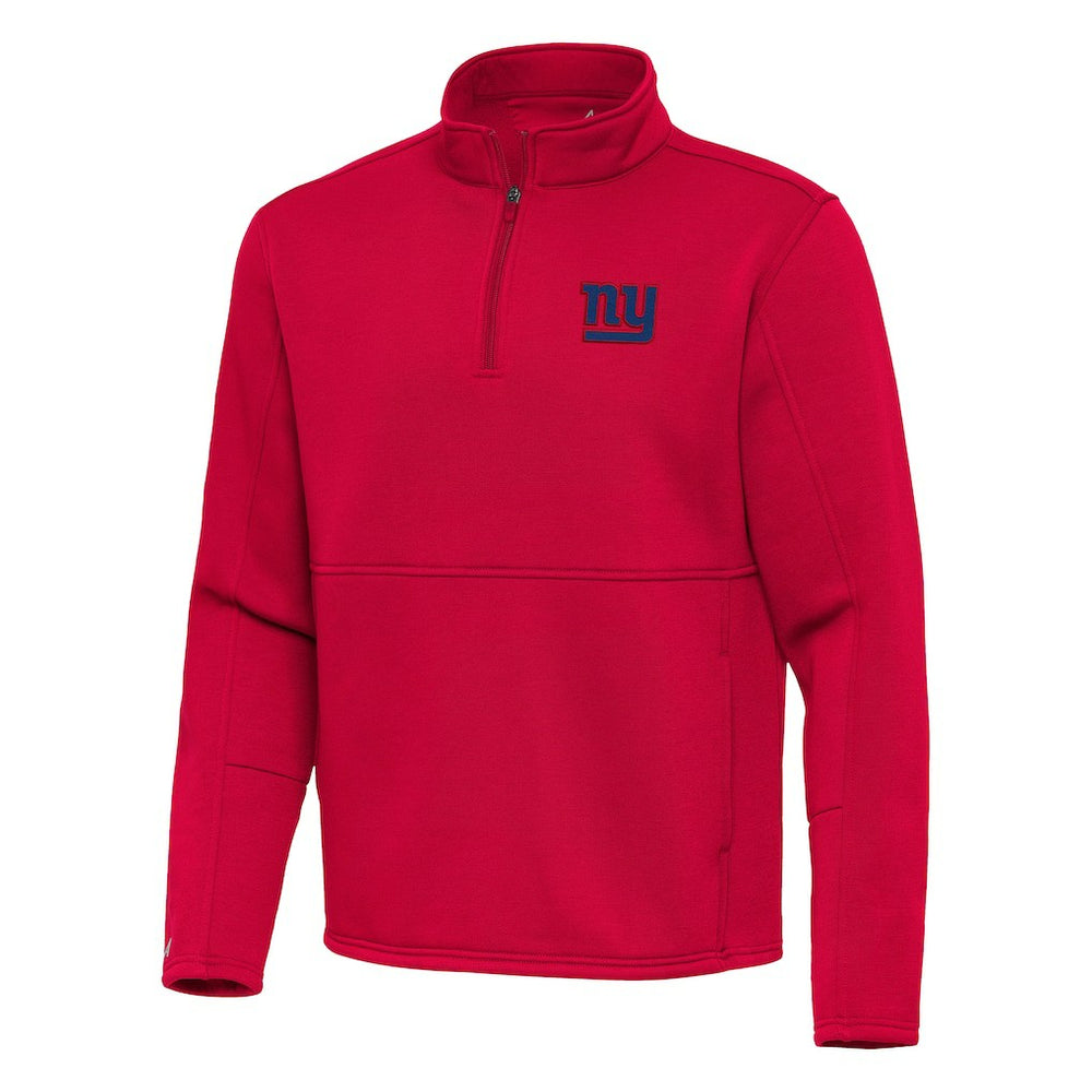 New York Giants Antigua Twist Quarter-Zip Pullover Jacket Red | NFL