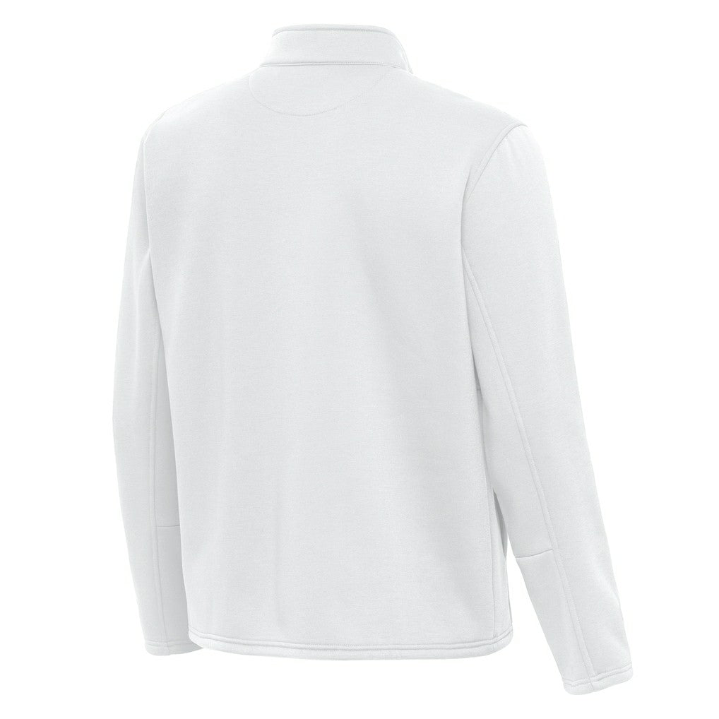 Pittsburgh Steelers Antigua Twist Quarter-Zip Pullover Jacket White | NFL