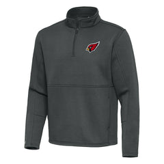Arizona Cardinals Antigua Twist Quarter-Zip Pullover Jacket Pewter | NFL