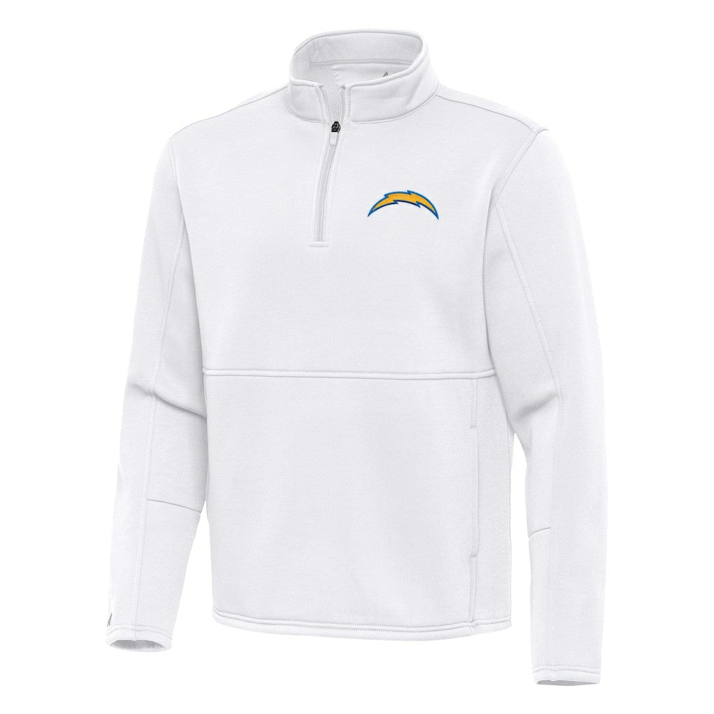 Los Angeles Chargers Antigua Twist Quarter-Zip Pullover Jacket White | NFL