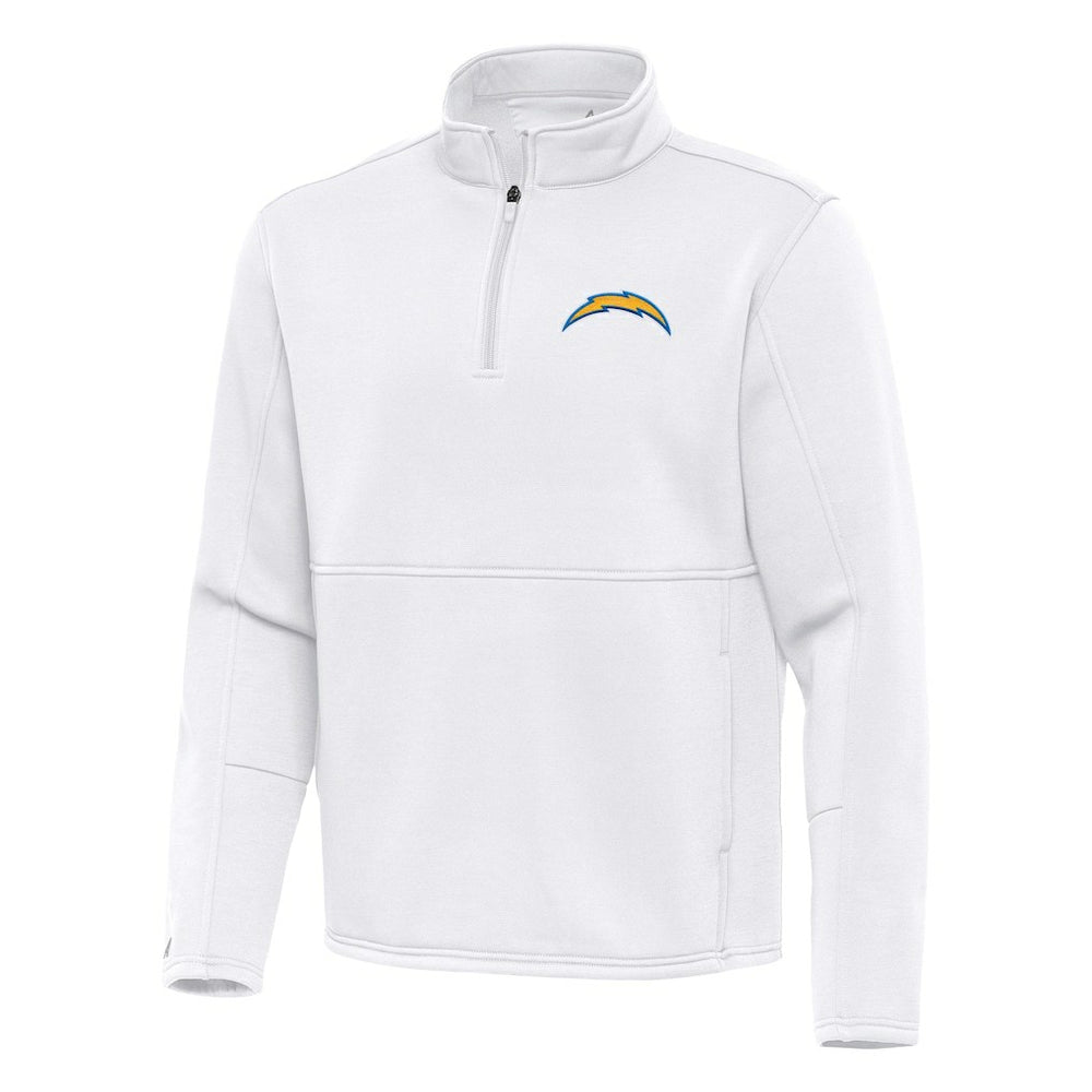 Los Angeles Chargers Antigua Twist Quarter-Zip Pullover Jacket White | NFL