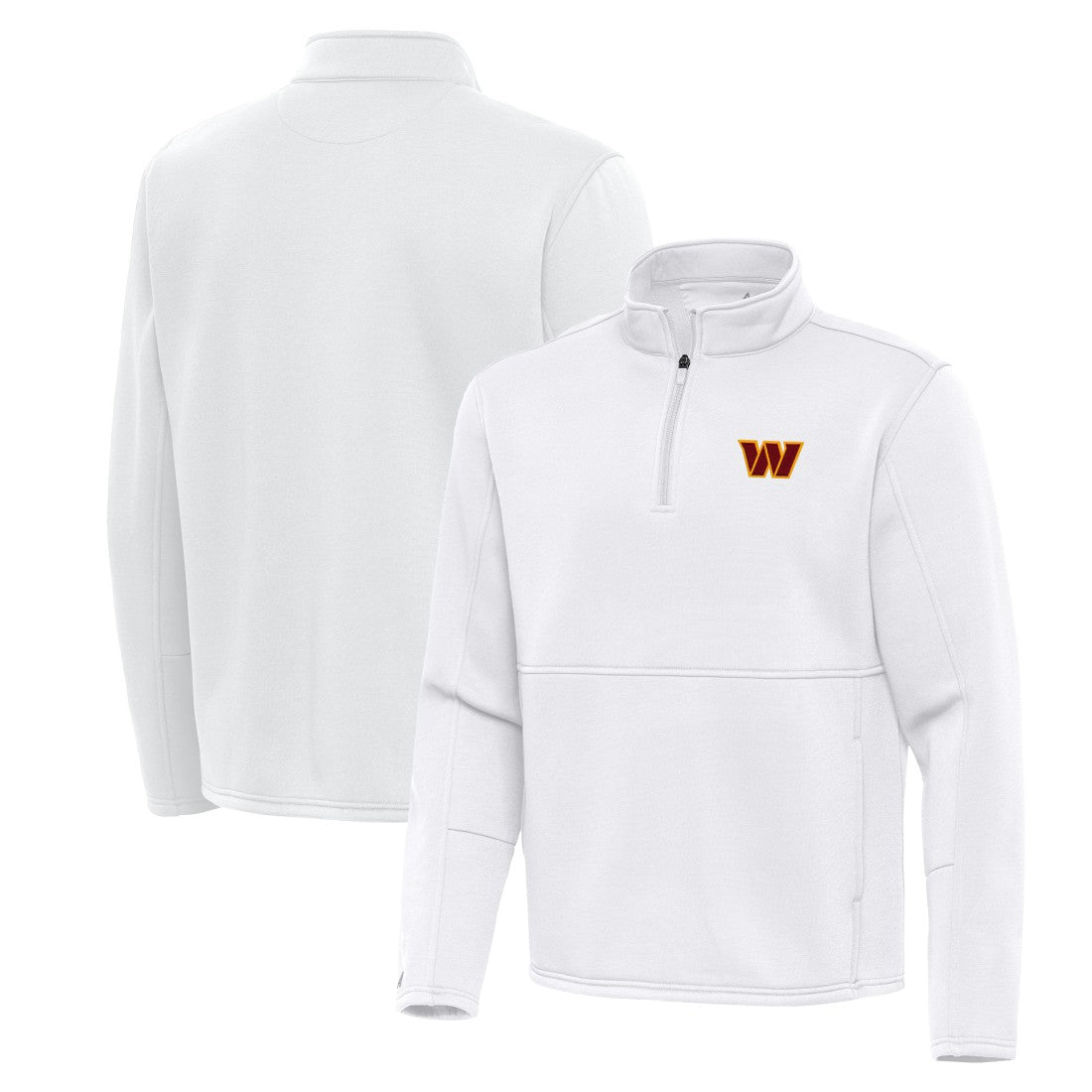 Washington Commanders Antigua Twist Quarter-Zip Pullover Jacket White | NFL