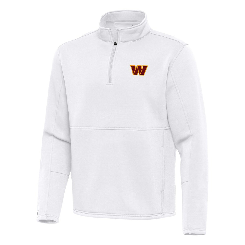 Washington Commanders Antigua Twist Quarter-Zip Pullover Jacket White | NFL