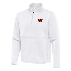 Washington Commanders Antigua Twist Quarter-Zip Pullover Jacket White | NFL