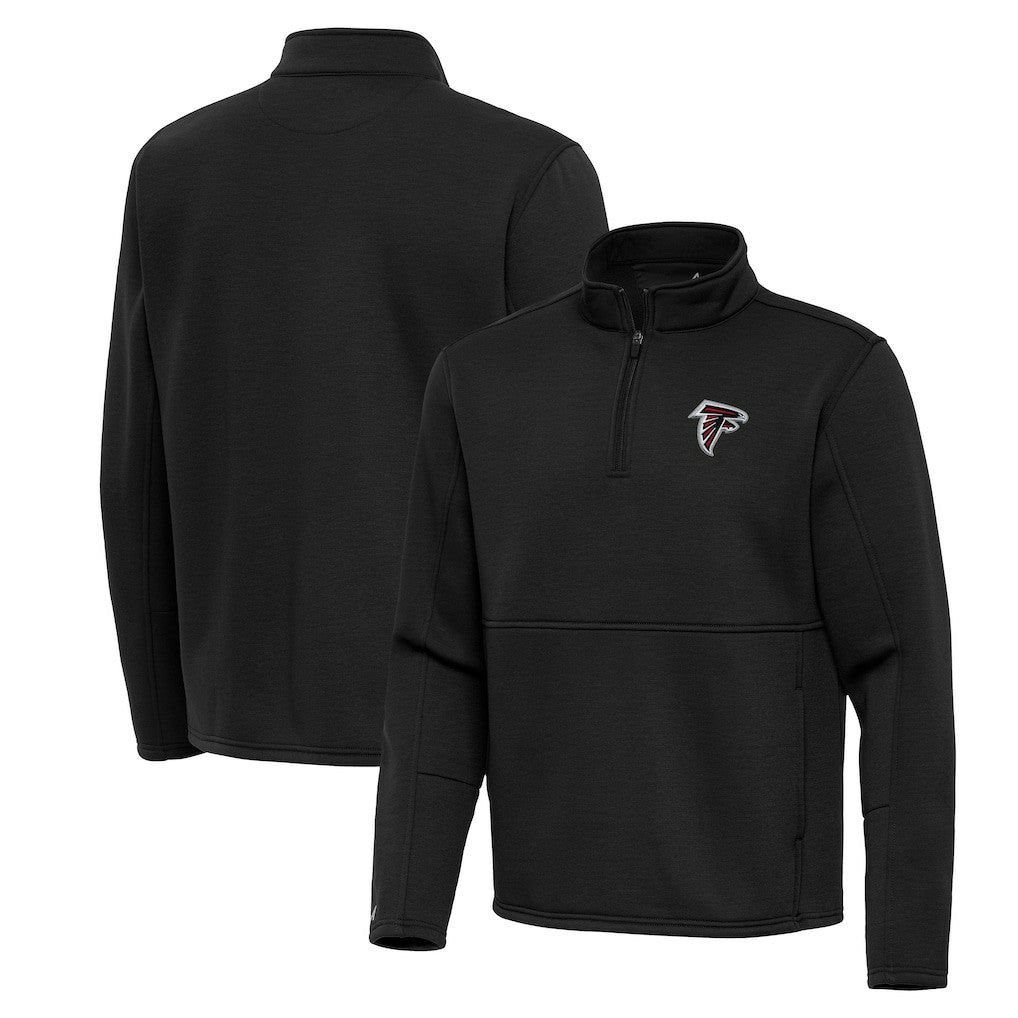 Atlanta Falcons Antigua Twist Quarter-Zip Pullover Jacket Black | NFL