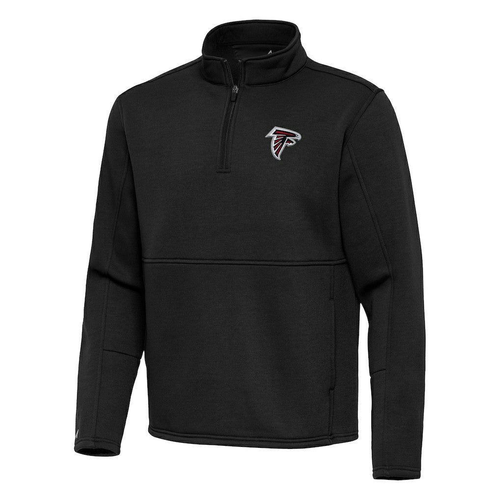 Atlanta Falcons Antigua Twist Quarter-Zip Pullover Jacket Black | NFL