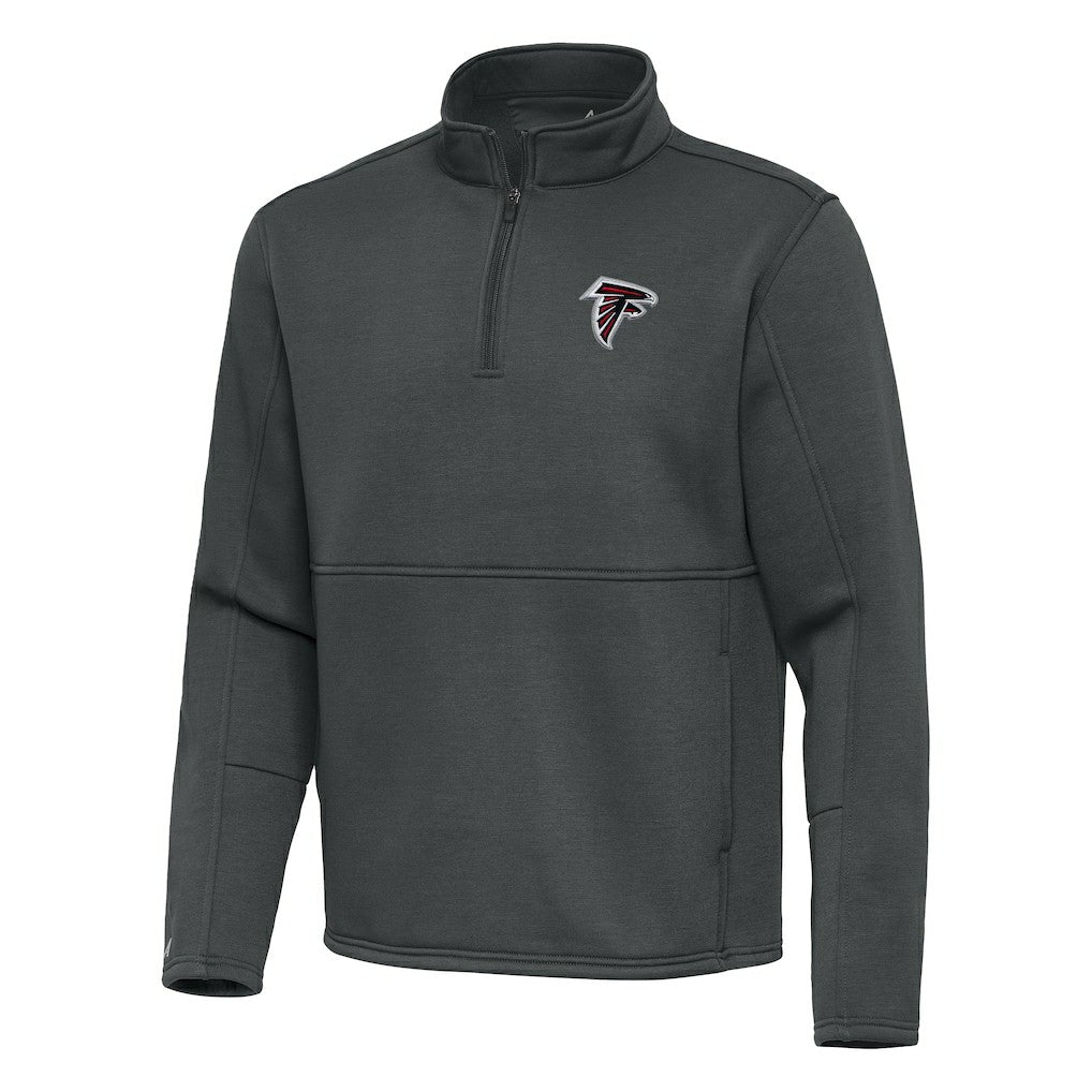 Atlanta Falcons Antigua Twist Quarter-Zip Pullover Jacket Pewter | NFL