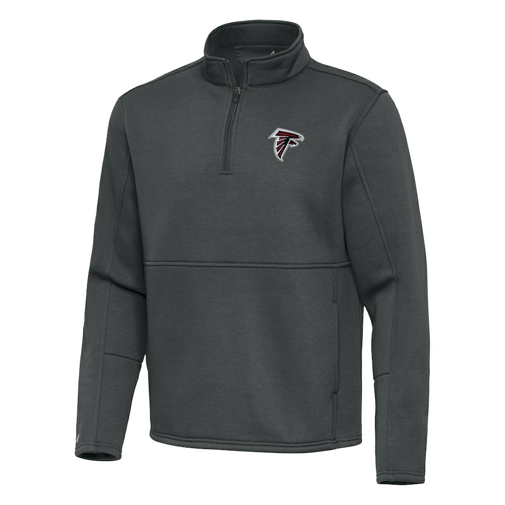 Atlanta Falcons Antigua Twist Quarter-Zip Pullover Jacket Pewter | NFL